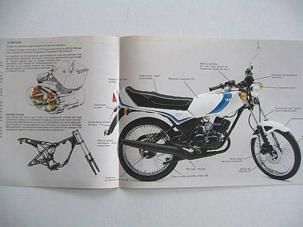  France #SONAUTO-YAMAHA# Yamaha RD50MX catalog so Note * Yamaha go lower z