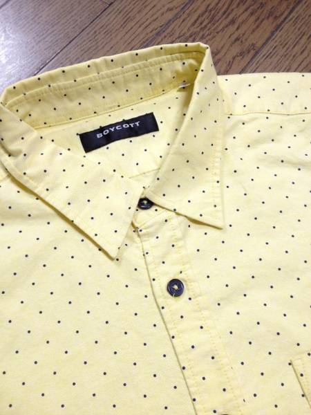  beautiful goods BOYCOTT dot pattern shirt Boycott 