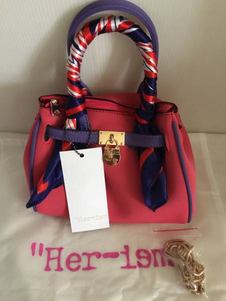 Her-ism - -izm шарф дизайн сумка * маленький * розовый 