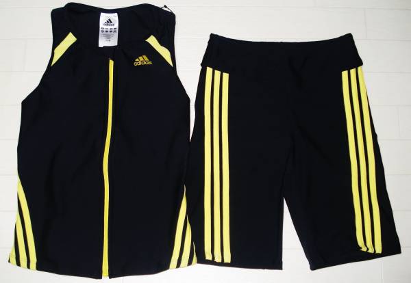  Adidas * full Zip * black series × yellow color [S] regular price 9288 jpy 