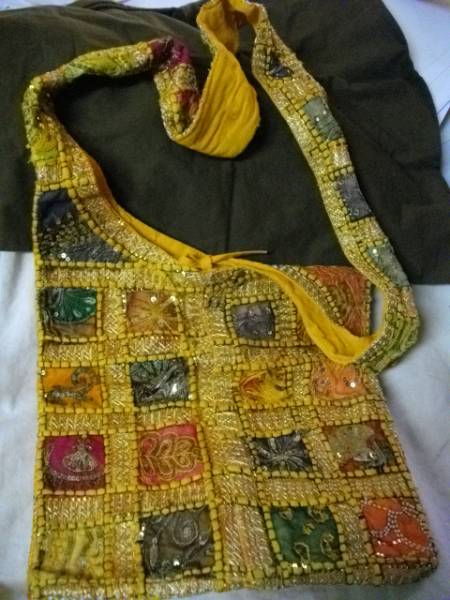  rare article flima] free shipping! shoulder .. bag ornament India made width 32.5cm