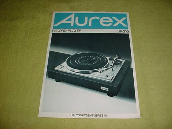  prompt decision!AureX record player SR-310 catalog 