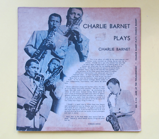 10インチ◆CHARLIE BARNET◆MERCURY 米深溝 重量_画像2