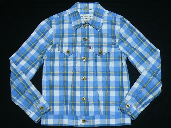 LEVISリーバイスRedTabシャツトラッカージャケットS赤+青チェック２枚組