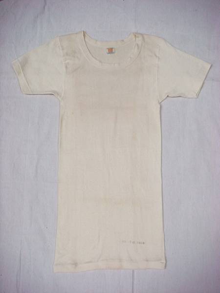 ビンテージ HANES ヘインズ 希少 30S 40S 50S Cネック 白 生成り 無地 Tシャツ デッドストック レア バインダー ネック サイズ 34 スタンプ