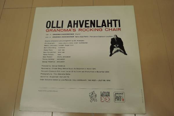 レア盤 OLLI AHVENLAHTI [LP] GRANDMA'S ROCKING CHAIR