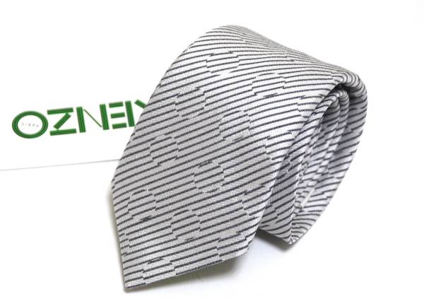 ▼新品▼伊製▼KENZO PARIS ケンゾー ストライプ シルクネクタイ▼