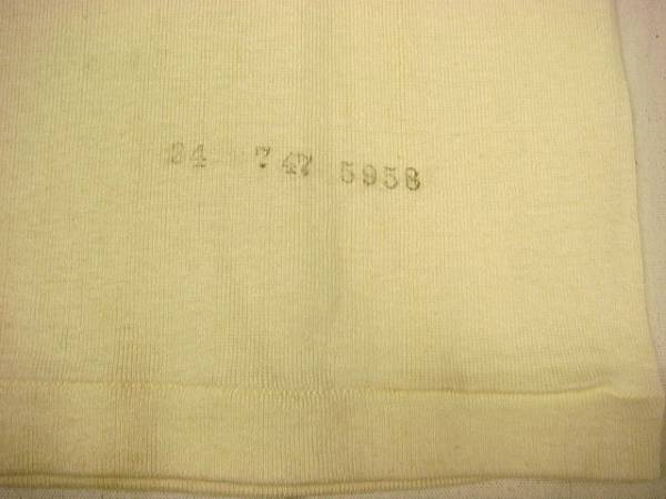 ビンテージ HANES ヘインズ 希少 30S 40S 50S Cネック 白 生成り 無地 Tシャツ デッドストック レア バインダー ネック サイズ 34 スタンプ
