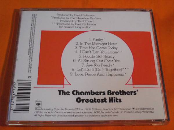 ??? チャンバース?ブラザーズ Chambers Brothers 『 GREATEST HITS 』 ???