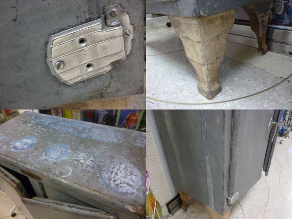 ヴィンテージ☆インダストリアル　冷蔵庫 シェルフ☆アンティーク、カフェ雑貨、アンティーク、レトロ