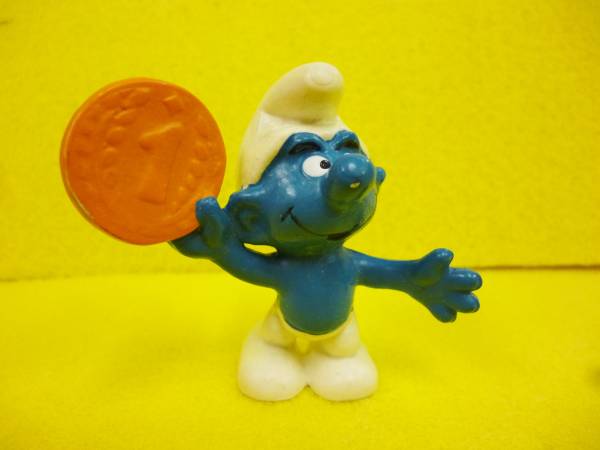 SMURF☆スマーフ PVC＊コイン?COIN ヴィンテージ Hong Kong
