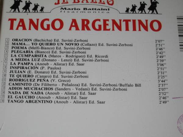 ＣＤ「TANGO ARGENTINO」_画像3