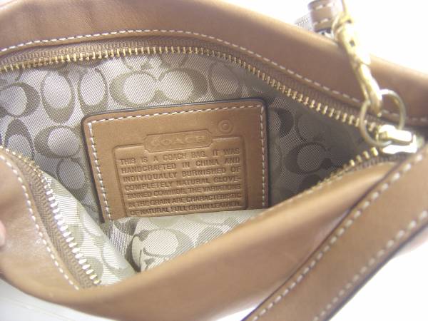 中古品　COACH　コーチ　ミニバック（BR）_画像3