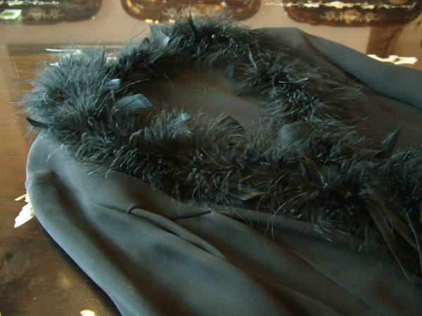 13 number fur bolero chiffon black bolero jacket feather woven u74