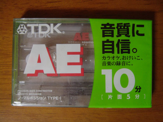 カセット・テープ　TDK AE10 （ノーマル） 未開封品_画像1