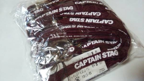 [ new goods ] Captain Stag ring type neck strap slim ( red ) 10 pcs set 