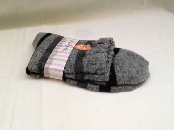  new goods warm material border socks / socks gray 