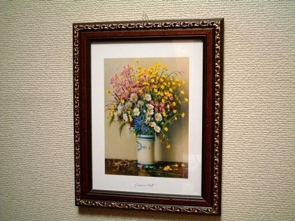 ◆イタリア製◆アート木製額/花瓶/LIB330/洋風アートフレーム_画像1