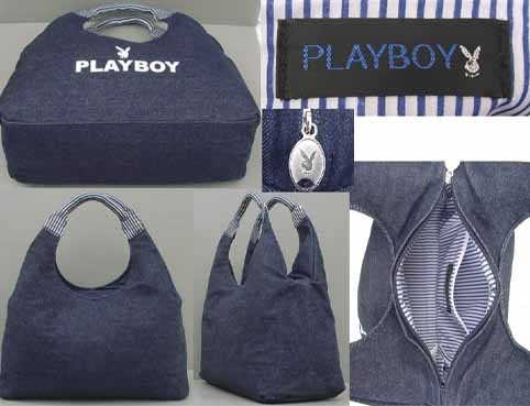 PLAY BOY Play Boy chestnut hand shopping bag new goods 