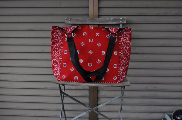  bandana * ring * tote bag red new goods stylish 