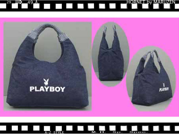 PLAY BOY Play Boy chestnut hand shopping bag new goods 