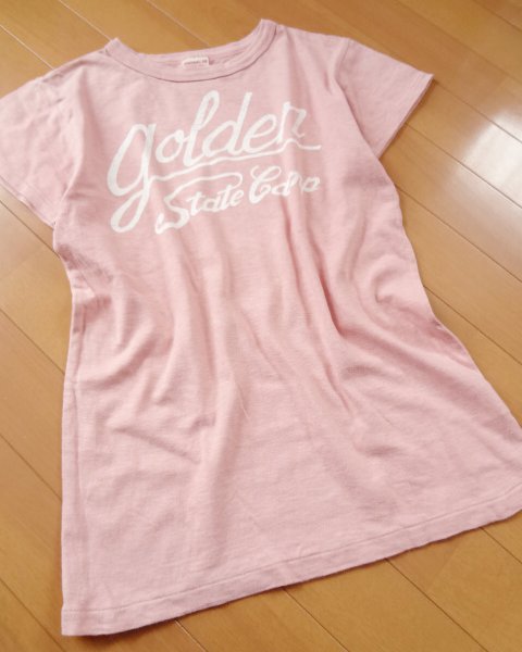 デニム＆ダンガリー goldenロゴ Tシャツ ピンク 150_画像1