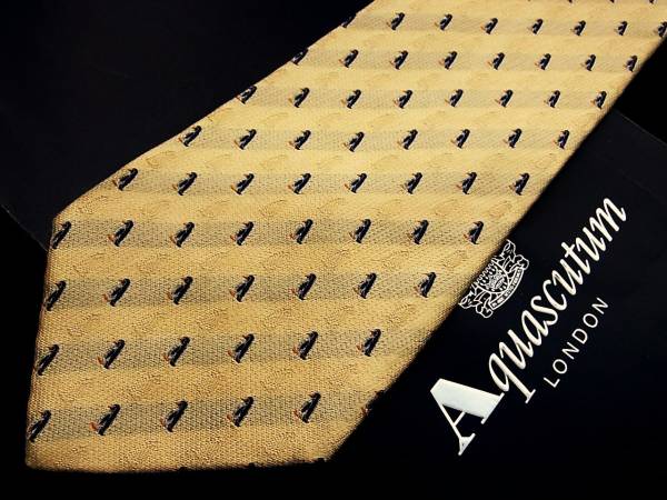 **:.*:K0506 beautiful goods Aquascutum [ penguin * animal ] necktie 