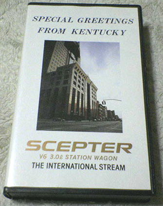 VHS SCEPTER V6 3.0L ステーションワゴン ビデオ非売品_画像1