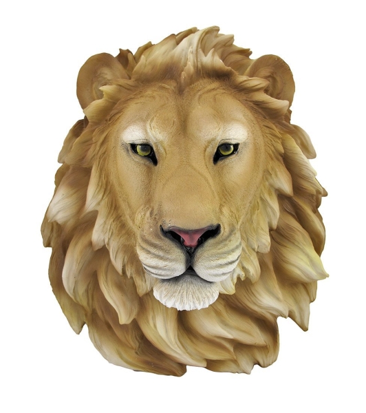 ヤフオク!   ライオン 壁掛け彫刻頭部剥製風雑貨フィギュアアクセント飾り