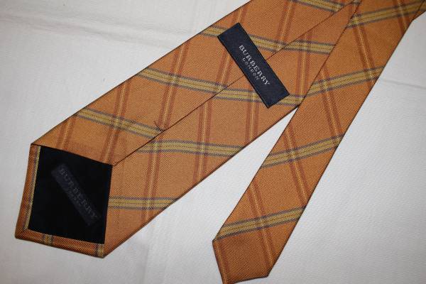 o новый товар подлинный товар быстрое решение галстук BURBERRY Burberry сделано в Японии шелк 100% в клетку высококлассный бренд 
