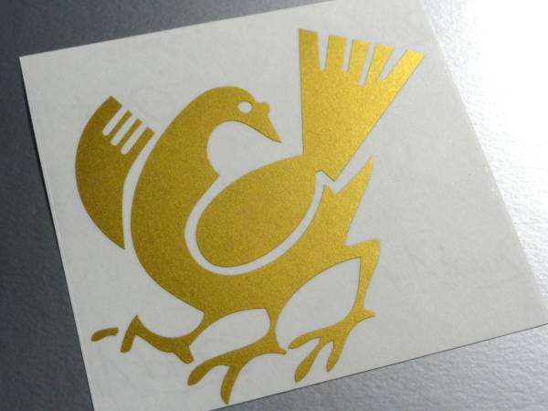 家紋=雑賀衆(zhòng) 八咫烏ステッカー 15cmサイズ 雑賀孫市 鈴木氏 屋外耐候耐水カッティングシール 色選択可能☆