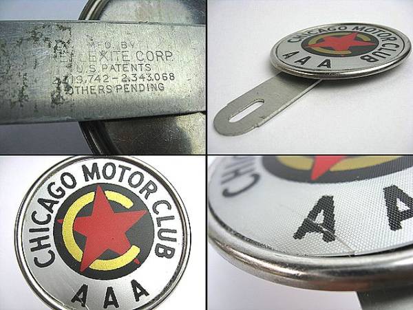 1950’s AAA トリプルエー シカゴ ビンテージ ライセンス トッパー HOTROD ホットロッド MODEL A T CHICAGO サイドバルブ RATFINK アメ車