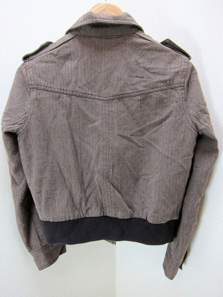 ■GAP/ギャップ★ブラウン系コットンツイード調(diào)ジャケットXS■#G