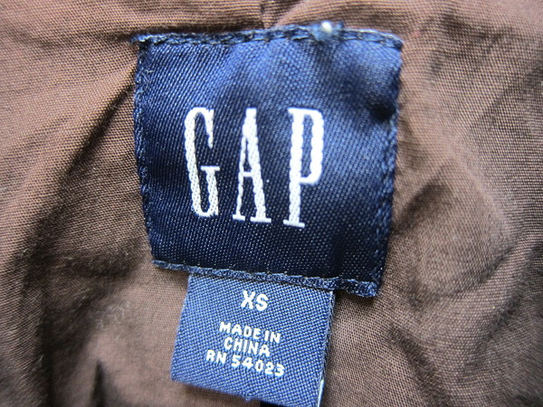 ■GAP/ギャップ★ブラウン系コットンツイード調(diào)ジャケットXS■#G