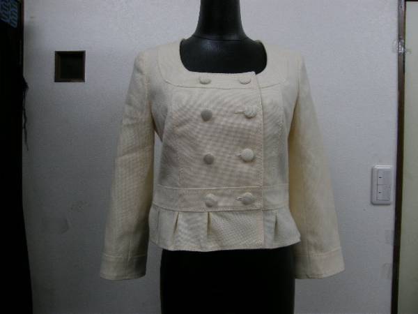 13 Joias joias super-beauty goods wool 100% unbleached cloth jacket size 2 prompt decision lady's 
