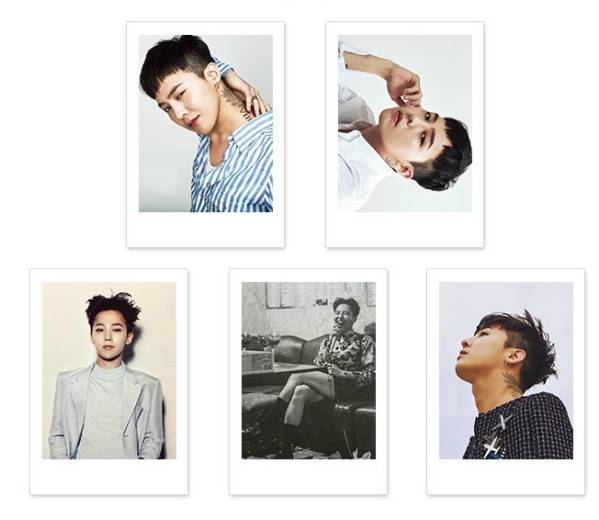 BIGBANG　ジヨン　GD インスタントカメラ風 写真5枚セット_画像1