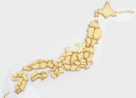 新品 ケンミンクッキー型全国セット SE-947 日本製 ケンミン クッキー 型 全国セット日本地図 日本地図抜き型 クッキー抜き型 燕三条_画像3