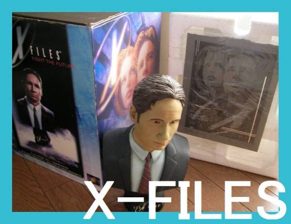 限定　シリアルナンバー　Xファイル　FBI　モルダー捜査官　フィギュア　胸像　X-FILES　映画ファンは必見！　デイヴィッド・ドゥカヴニー
