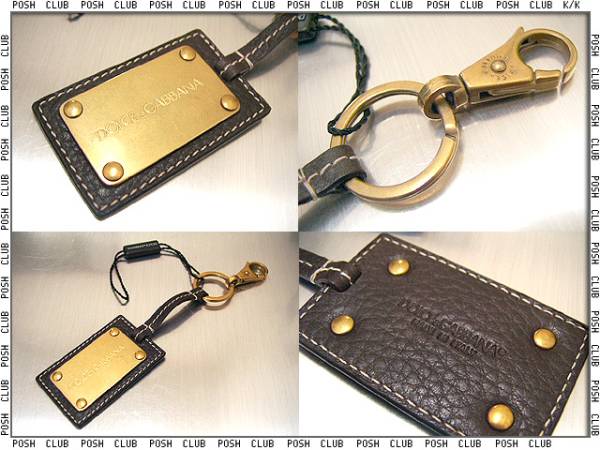  Dolce & Gabbana [BP0962] крюк есть * брелок для ключа насыщенный коричневый 
