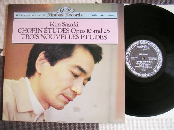 【LP】佐々木健/ショパン練習曲作品10&25(2136英国NIMBUS1982年AUDIOPHILE高音質KEN SASAKI/CHOPIN ÉTUDES OPUS 10 AND 25)_画像1