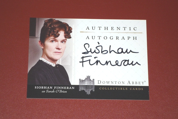 ●シボーン・フィネラン 直筆サインカード ダウントン・アビー オブライエン Downton Abbey Collectible Cards_画像1