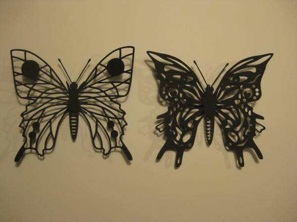ヤフオク 立つ 貼る切り絵 蝶々ｂ ｃ創作模様 足口付 壁