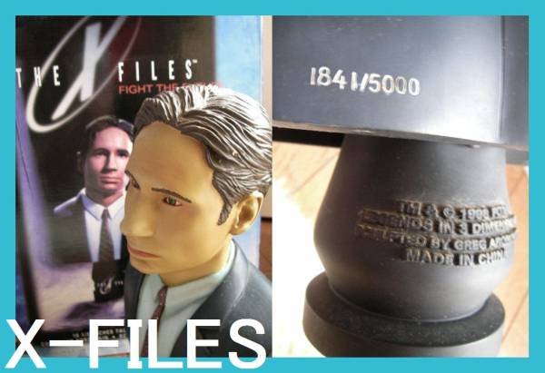 限定　シリアルナンバー　Xファイル　FBI　モルダー捜査官　フィギュア　胸像　X-FILES　映畫ファンは必見！　デイヴィッド?ドゥカヴニー
