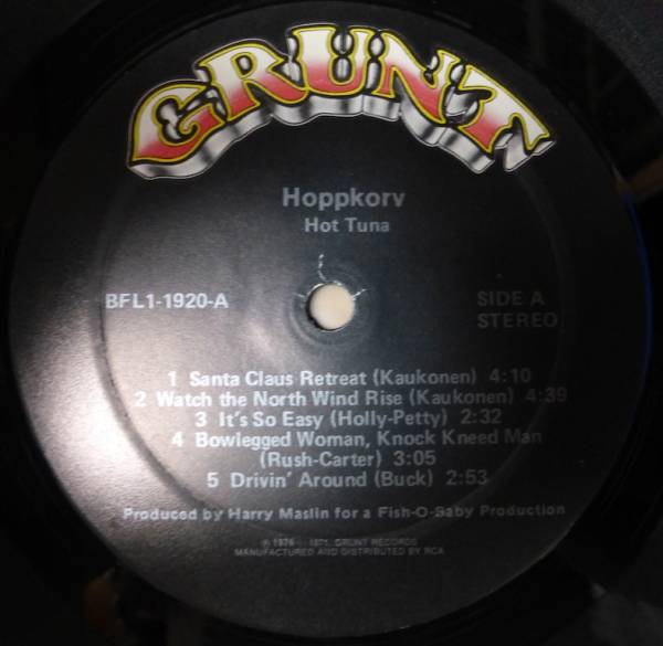 HOT TUNA「HOPPKORV」米ORIG [初回BFL規(guī)格GRUNT] シュリンク美品
