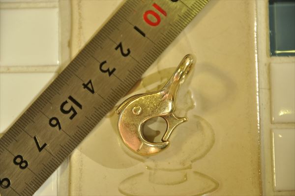 真鍮ブラス　15ミリ　トリガー型 固定式フック　レバーナスカン_画像2