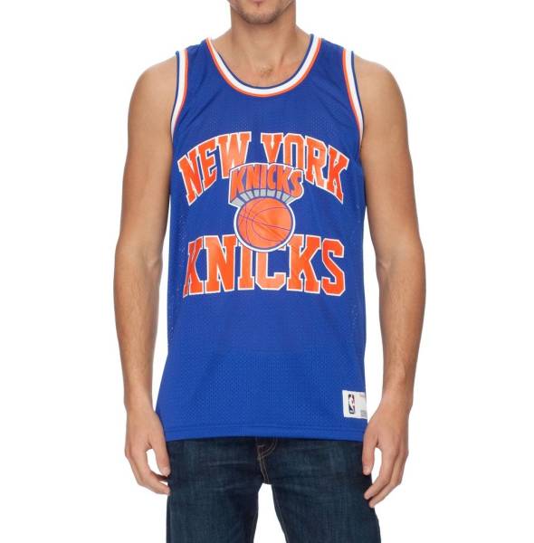 USA正規品 【S】 Mitchell&Ness ミッチェル&ネス NBA メッシュタンクトップ NY ニューヨーク Knicks ニックス 青 バスケット ユニフォーム