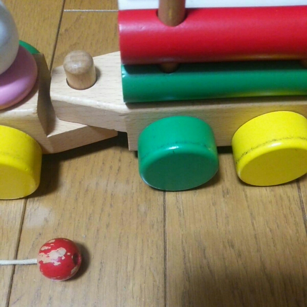 MIKIHOUSE ミキハウス 木製おもちゃ 汽車_画像2
