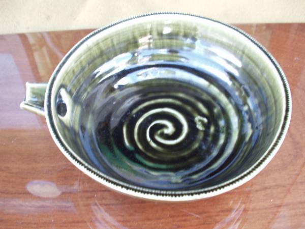  Arita * wave . see .* hand ..* hand .. light sphere kiln green . one-side . large bowl *. pot * sake cup and bottle 