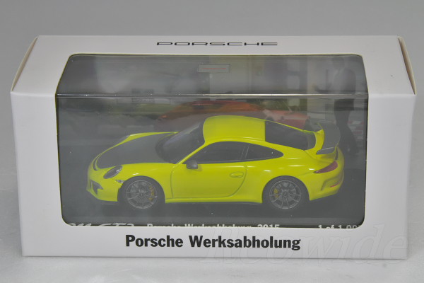 【驚きの値段】 ミニチャンプス wax20130022 Werksabholung GT3 911 Porsche 1000台限定 2015 Werksabholung イエロー (991) GT3 911 ポルシェ 1/43 乗用車