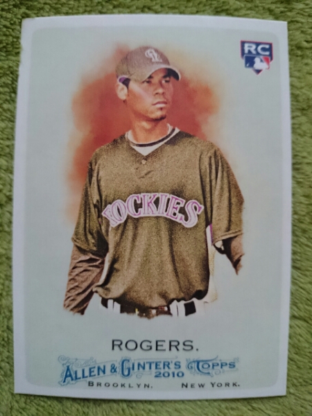 ★RC ルーキー ESMIL ROGERS TOPPS ALLEN & GINTER'S 2010 MLB ROOKIE CARD カード エスミル・ロジャース COLORADO ROCKIES ロッキーズ_画像1
